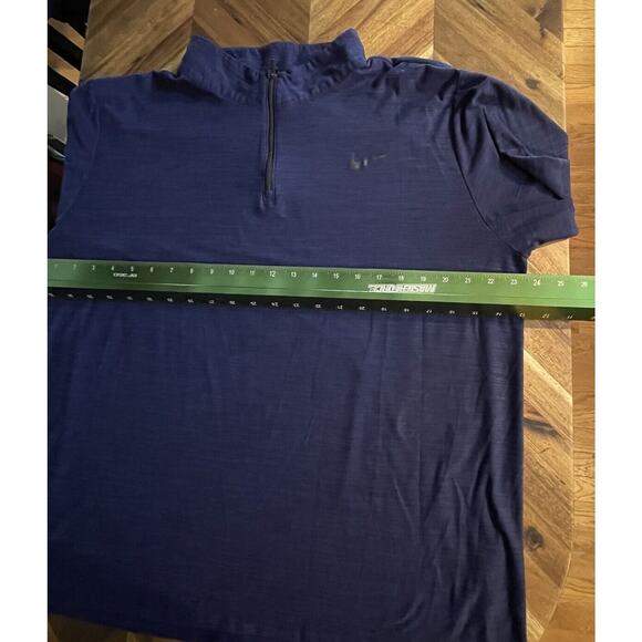 Nike Shirt Dri Fit 1/4 Zip Pullover Mock Neck Performance Running Golf XL - Picture 4 of 7